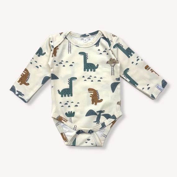 Hosszú Ujjú Body Pasztell Dínós